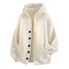 American-style autumn/winter streetwear unisex trendy hooded knit sweaters for couples with loose-fit retro Harajuku casual tops