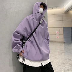 Threebooy Man Hoodie Loose Fitting Men's Clothing Men Spring Jackets Men's Korean Style Clothes Outerwear Popular Hooded Coats Models