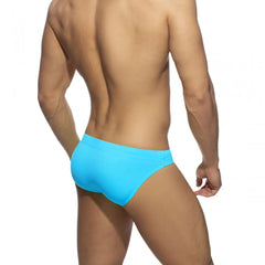 Threebooy Sexy Solid Men's Swim Briefs Beach Pants Surfing Bathing Low-waist Surfboard Swimwear Padded Push-up Swimming Swimsuits Shorts