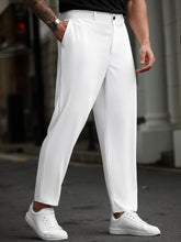 Threebooy plus Size Men's Casual Pants Fashionable Trendy Loose Fit Trousers for Comfortable Streetwear Style