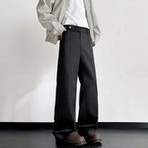 Threebooy American High Street Style High Waist Men's Casual Pants Spring New Loose Straight Leg Floor-Length Trousers