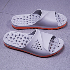 Threebooy Plus Big Size 49 50 51 52 Indoor Bathroom Slippers for Men Women Shower Shoes with Holes Slides Outdoor Badslippers Beach Summer