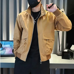 Threebooy Spring Autumn New In Men's Cargo Jackets Y2k Stylish Cheap Clothes Offer Joker Sale Luxury Designer Casual Aesthetic Male Coats