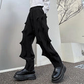 Threebooy Men's Black Hedgehog Pants