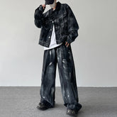 Threebooy Men's Prestige Tie Dye Denim 2-Piece Set