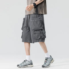 Threebooy New Summer Men Cotton Cargo Shorts Men American Clothing Casual Breeche Bermuda Beach Jogger Shorts Male Hot Dropshipping