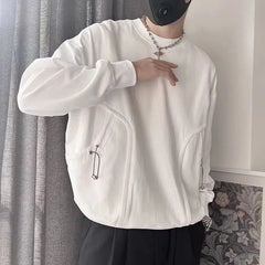 Threebooy New Men's Hoodie Spring Autumn Trendy Long Sleeve Pullover Casual Streetwear Tops