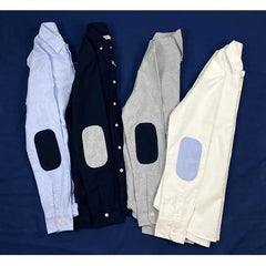Threebooy Korean Pure Cotton Oxford Long-sleeved Shirt American Style 2025 New Fashion Retro Trend Men's Shirt Aesthetic Academy Vintage