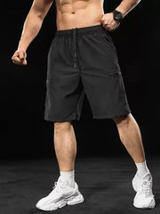 Threebooy Summer Outdoors Loose Running Shorts Gym Fitness Workout Men Sport Short Training Breathable Casual Multiple pockets Shorts