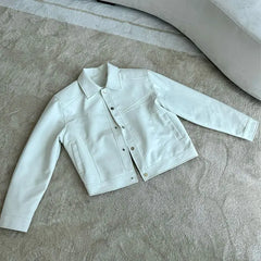 Threebooy American Street High-end Coat Trendy Leather Jacket Korean Elegant 2025 Spring Men's New PU Lapel Slim Loose Jacket Aesthetic