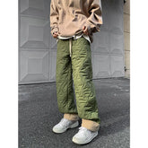 Threebooy Winter Thick Pants Men Warm Casual Thick Straight Pants Men Streetwear Korean Loose Wide Leg Pants Mens Lamb Wool Trousers M-2XL