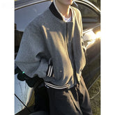 Threebooy Autumn Winter American Baseball Jacket High Street Men's Korean Casual Loose Baseball Uniform Woolen Jacket Cityboy Streetwear