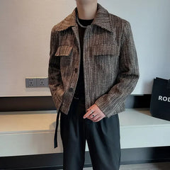 Threebooy Casual High Quality Male Coats Slim Fit Luxury Designer Joker Clothing Fashion Men's Jackets Stylish Y2k New In