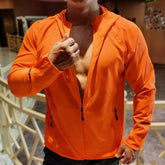 Threebooy Quick Dry Sunscreen Coats Men Cycling Hiking Running Jackets Breathable Windbreaker Fitness Gym Men Women Outdoor Sports Coats