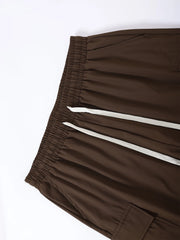Threebooy Autumn and Winter New Large Size Men's Versatile Casual Workwear Multi-Pocket Work Pants Outdoor Dining Casual Pants