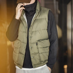 Threebooy Autumn Winter Men's Reversible Brushed Fleece Gorpcore Hoodies Amekaji Outdoor Riding High Neck Ninja Mask Sweatshirt