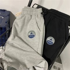 Threebooy American Retro Basketball Shorts Men's Trendy Summer Thin Japanese Sports Centre Pants Loose Large Size Casual Mid-size Pants