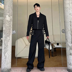 Threebooy Men's Belted Dapper 2-Piece Set