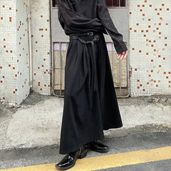 Threebooy Streetwear For Men Women New Fashion Elegant Dark Style Unisex Wide Leg Pants Men'S Fashion Retro Dark Loose Casual Pants