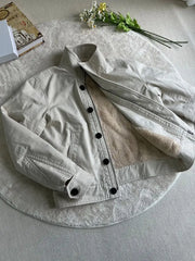 Threebooy American High-end Winter Warm Top Korean Version 2025 New Imitation Rabbit Fur Thickened Water Washing Stand Collar Jacket Men