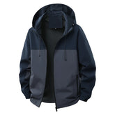 Threebooy Men's Windproof Waterproof Mountain Climbing Workwear Hooded Outerwears Outdoor Jacket Couple Fishing Mountaineering Suit New