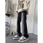 Threebooy Luxury Man Jeans Wide Pants Straight Trousers American Vintage Streetwear Baggy New Men's Clothing