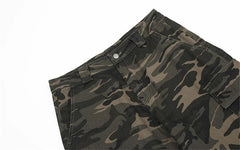 Threebooy Camouflage Jeans Mens Streetwear Punk Y2k Cargo Trousers Men Harajuku Vintage 2025 New Baggy Wide-leg Denim Pants Male