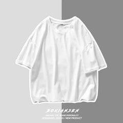 Threebooy American Style Hard Man Pure Cotton Tank Top Muscle Men U Shaped Large Collar Sleeveless T Shirt Iron Training Sports Shoulde...