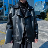 Threebooy Coat New In Men's Suit Jackets Spring Autumn Male Leather Blazer Fashionable Fashion Luxury Designer Korean Style Clothes