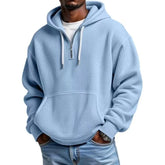 Threebooy Spring Autumn New Men's Waffle Hoodie Top Street Vacation Long Sleeves Weatshirt Casual Fashion Outing Daily Man Hoodie