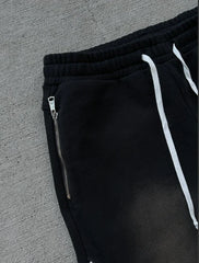 Threebooy Y2K Baggy pants vintage high quality zipper spliced striped casual pants hip hop streetwear Harajuku men women wide leg pants