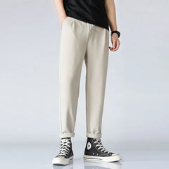 Threebooy Men's Leisure Sports Straight Casual Pants Knitted Hip Hop Style Joggers Sweatpants Fashion Trend Homme Trousers S-3XL