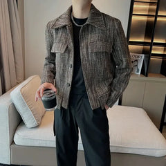 Threebooy Casual High Quality Male Coats Slim Fit Luxury Designer Joker Clothing Fashion Men's Jackets Stylish Y2k New In