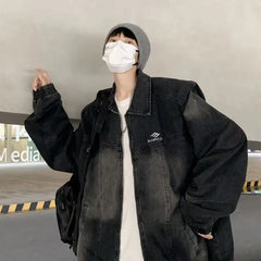 Threebooy High Street Denim Jacket Trendy Brand Men Handsome High-end Jacket