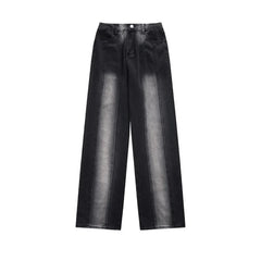 Threebooy Luxury Man Jeans Wide Pants Straight Trousers American Vintage Streetwear Baggy New Men's Clothing