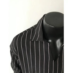 Threebooy Men Slim Fit Striped Polo Collar T-Shirt Summer Casual Breathable Cotton Comfortable Fashion Tee Shirt Top Striped Mens Clothing