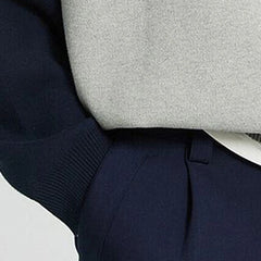 Threebooy Lapel Men's Sweatshirt Spring Autumn New Casual Patchwork Pullover Comfortable Loose Fashion Male Zipper Sweatshirt