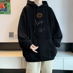 Threebooy Men's Vintage Heavyweight Sweatshirt Trendy Ins Hoodie American Tide oversize 12 Color Long Sleeve Sweatshirt Basic Clothing