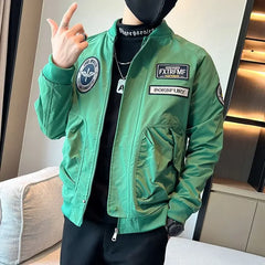 Threebooy Slim Fit Zip V Male Coats Casual Men's Jackets Vintage Fast Delvery Harajuku High Quality Korean Reviews Many Luxury Designer