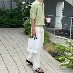 Threebooy New Summer Simple Retro Men Polo Shirt Leisure Vintage High Quality Knit T-shirt Casual Korean Style Loose Breathable Tops M-2XL