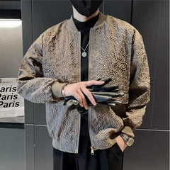 Threebooy Men's Jackets Zip V High Quality New In Joker Vintage Male Coats Cheap Sale Harajuku Y2k Deals Korean Reviews Many Aesthetic