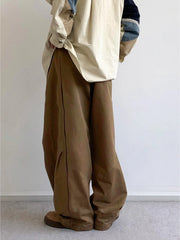 Threebooy plus Size Men's Casual Pants Loose Fitting Comfortable Casual Trend Suitable for Daily Outings And Travel