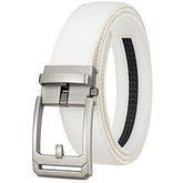 Threebooy 3.5cm Top Quality Men's Automatic Buckle Belt Fashion Luxury Designer Male Belt Black White Mens Belts Casual