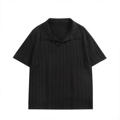 Threebooy Mens Soft Comfortable Polo Shirt Collared Knit Summer Solid Classic Simple Casual Short Sleeve Breathable Fabric Plain T Shirt