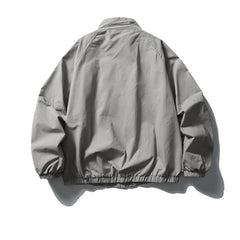 Threebooy Vintage Splicing Cargo Jackets Mens Streetwear Punk Y2k Casual Coats Harajuku Loose Hip Hop Japan Style Jackets Male