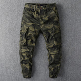 Threebooy Mens Fashion Sports Hiking Cargo Pants Camouflage Overalls Joggers Sweatpants Casual Tapered Track Pants Men's Loose Trousers