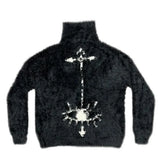 Threebooy Mens Sweater Imitation Cashmere Jacquard Knit Sweater Autumn Thick Fashion Streetwear Versatile Long Sleeve Tops Men'S Clothing