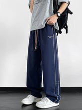 Threebooy Summer Men's Sweatpants Light and Thin Ice Silk Cool Pants Big Size 8XL 7XL 6XL Sportswear Loose Fit Straight Track Trousers