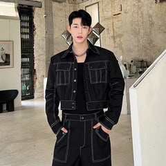 Threebooy Men's Relaxed Daywear Black 2-Piece Set