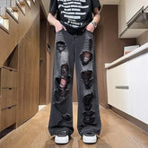 Threebooy Clothing Length Regular Vintage Baggy Pants Mens Fashion Jeans Autumn Wear Casual Style Daily Wear Non Stretch